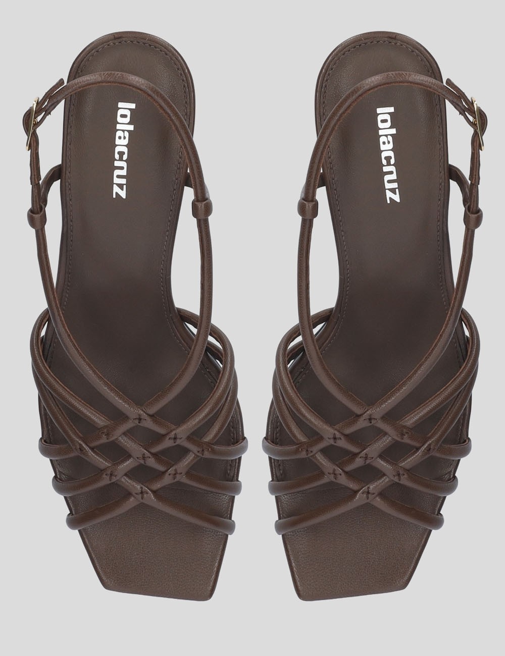 BRIDGETTE HEELED SANDALS 75 BROWN
