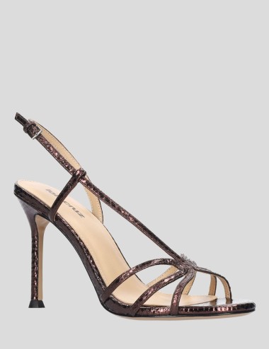 TATI HEELED SANDALS 95 BROWN