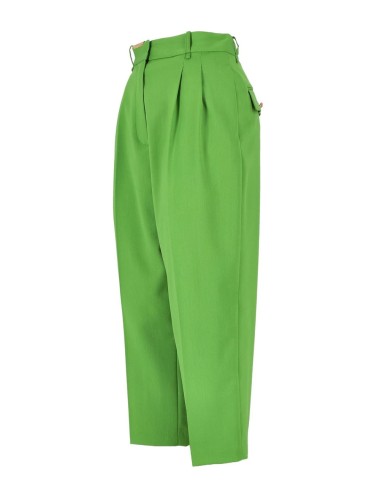 Pantaloni in fresco lana aloe