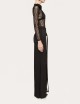 Body in pizzo con dettagli floreali nero