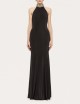 Backless maxi dress black