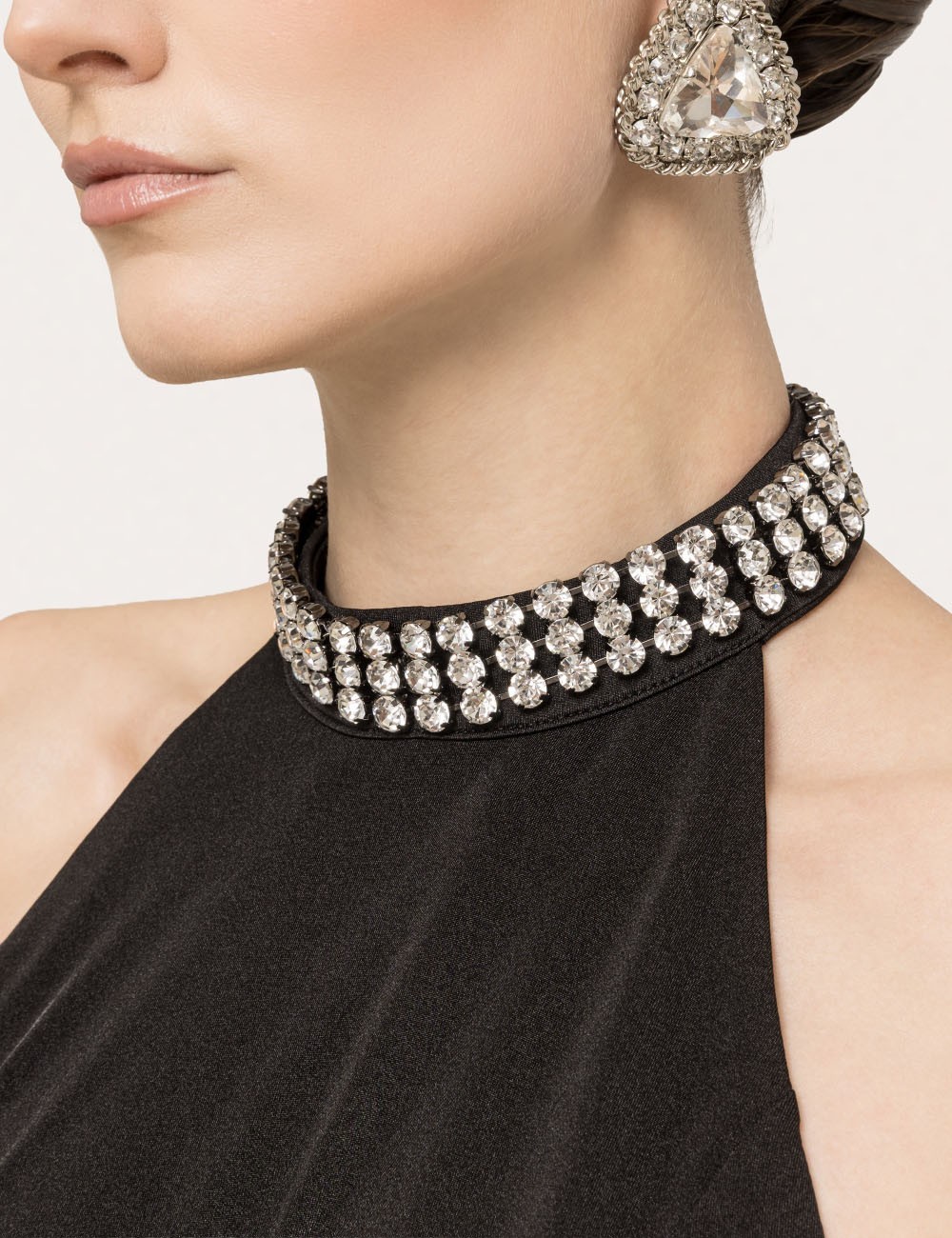 Backless maxi dress black