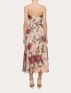Abito Floral-detail silk midi dress
