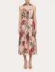 Abito Floral-detail silk midi dress