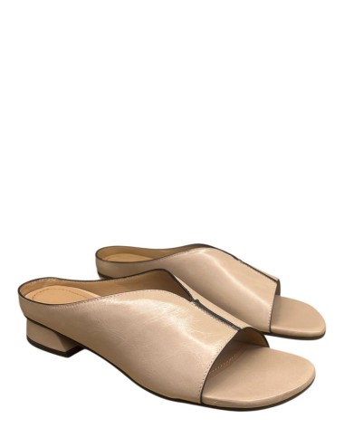 Sandali in pelle cipria