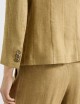 Slim-fit faded linen blazer kaki