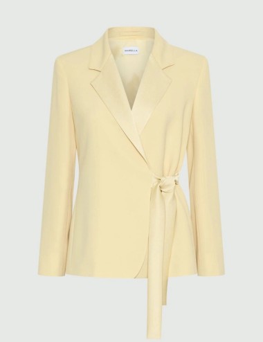 Blazer in envers satin giallo