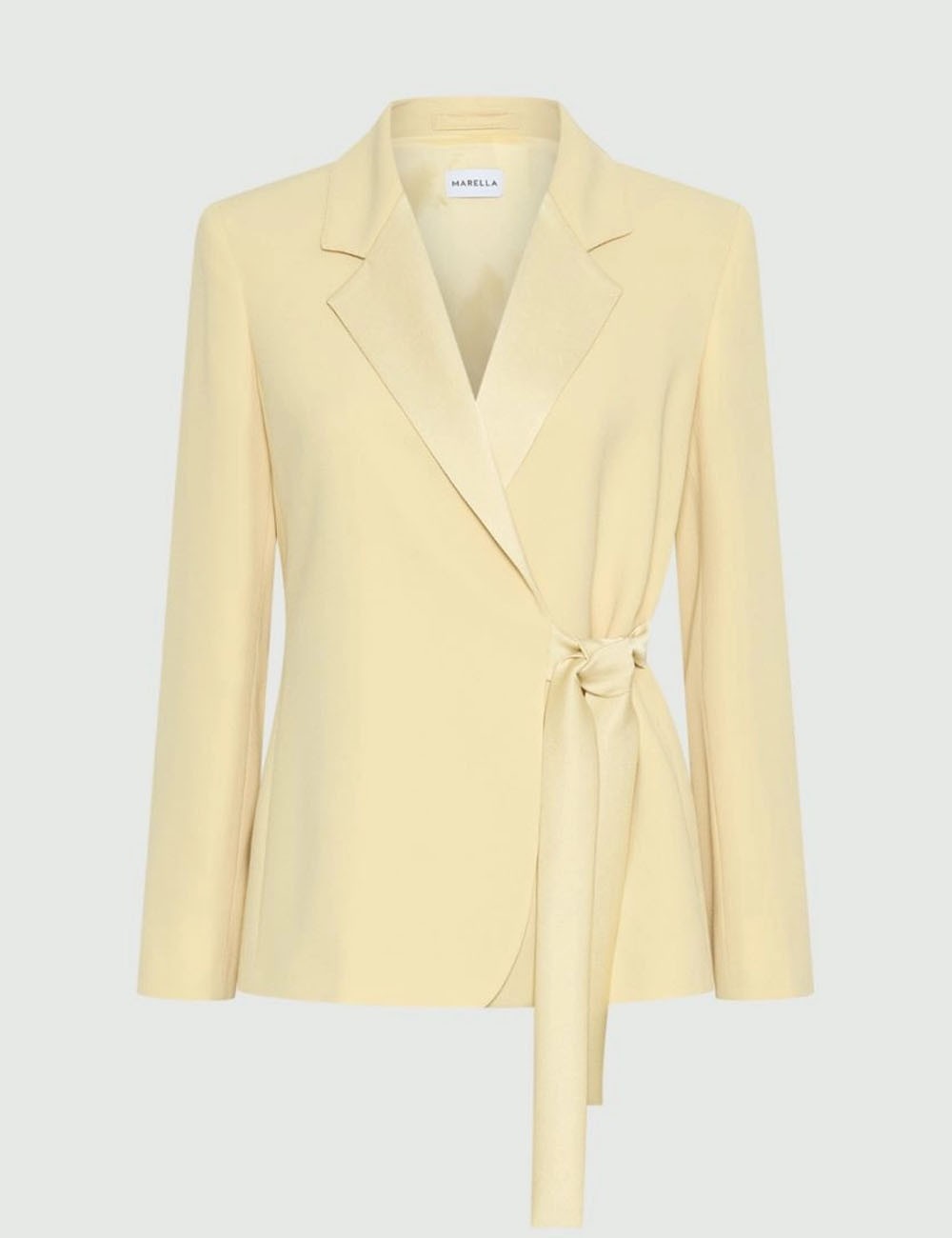 Envers satin blazer yellow