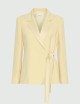 Blazer in envers satin giallo