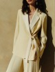 Blazer in envers satin giallo
