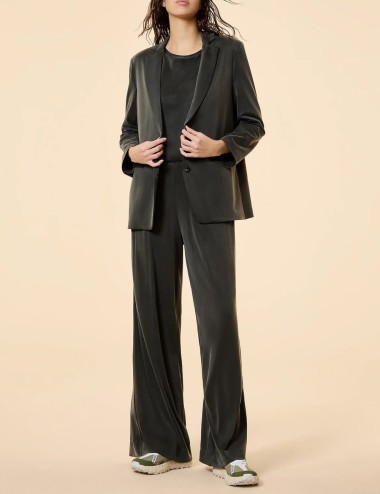 Cupro Boyfriend Wom Blazer forest