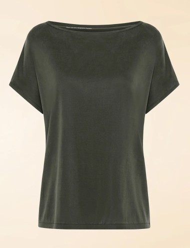 T-shirt Cupro Square Wom forest