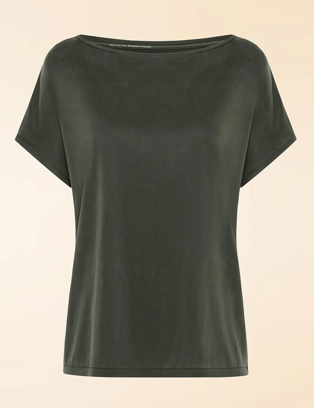 T-shirt Cupro Square Wom forest