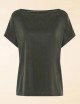 Cupro Square Wom Shirty forest