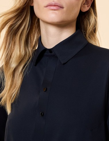 Oxford Polo Wom Dress blue black