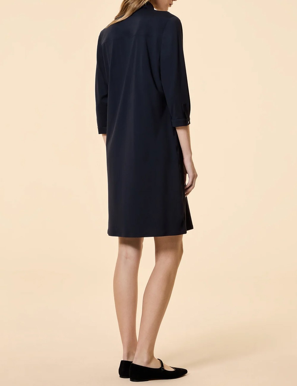 Oxford Polo Wom Dress blue black