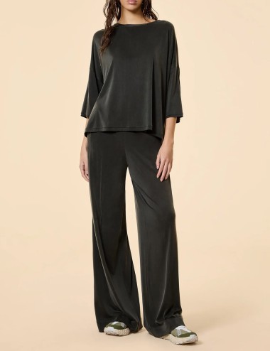 Pantalone Cupro Travel Wom forest