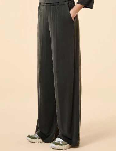 Pantalone Cupro Travel Wom forest