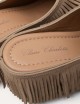 Zoccolo in legno Edith Frange camoscio muscade