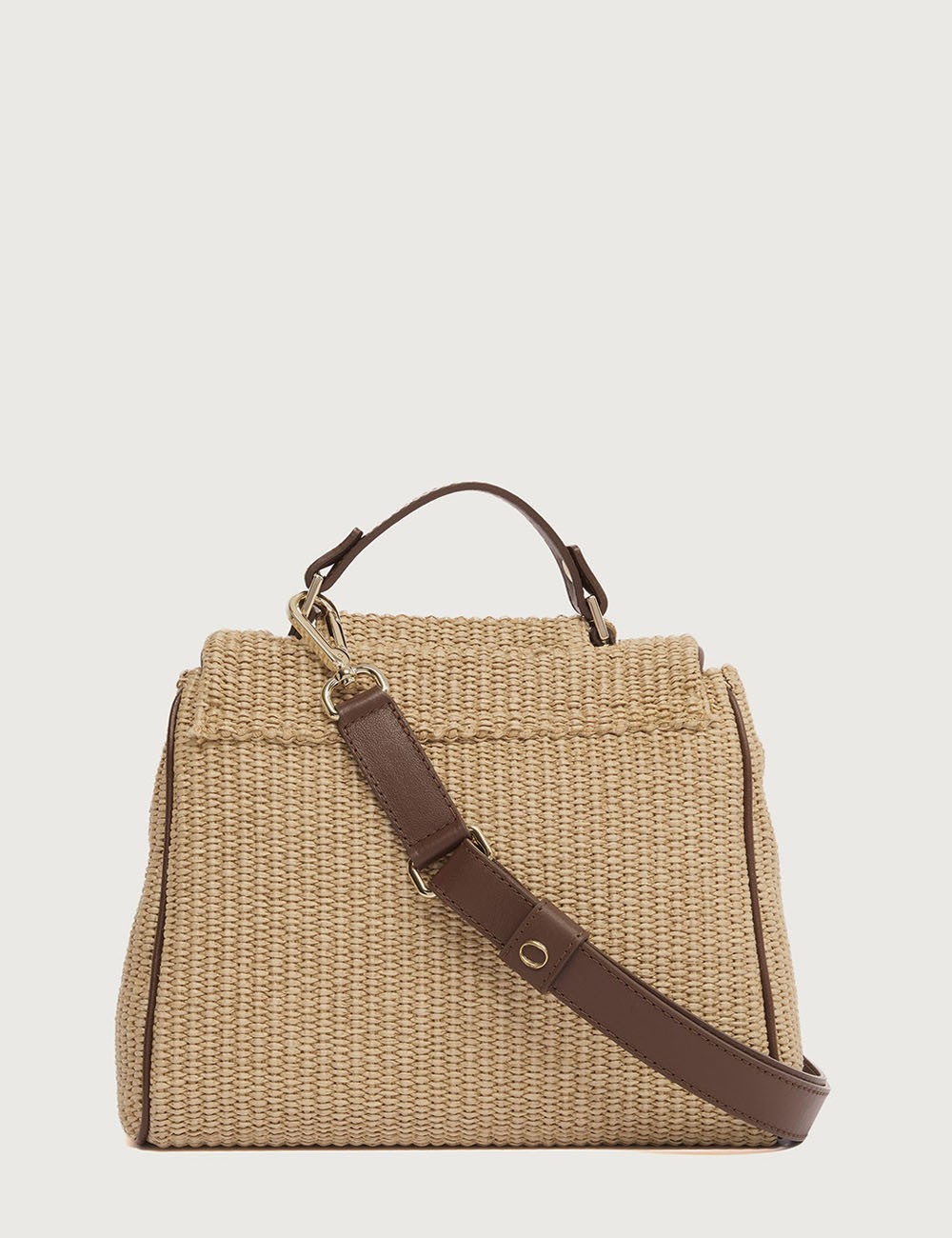 Borsa Sveva Zanzibar Small a mano in tessuto e pelle