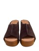 Zoccolo in legno Elise Contrast camoscio moka