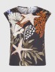 Sleeveless stretch cotton top black
