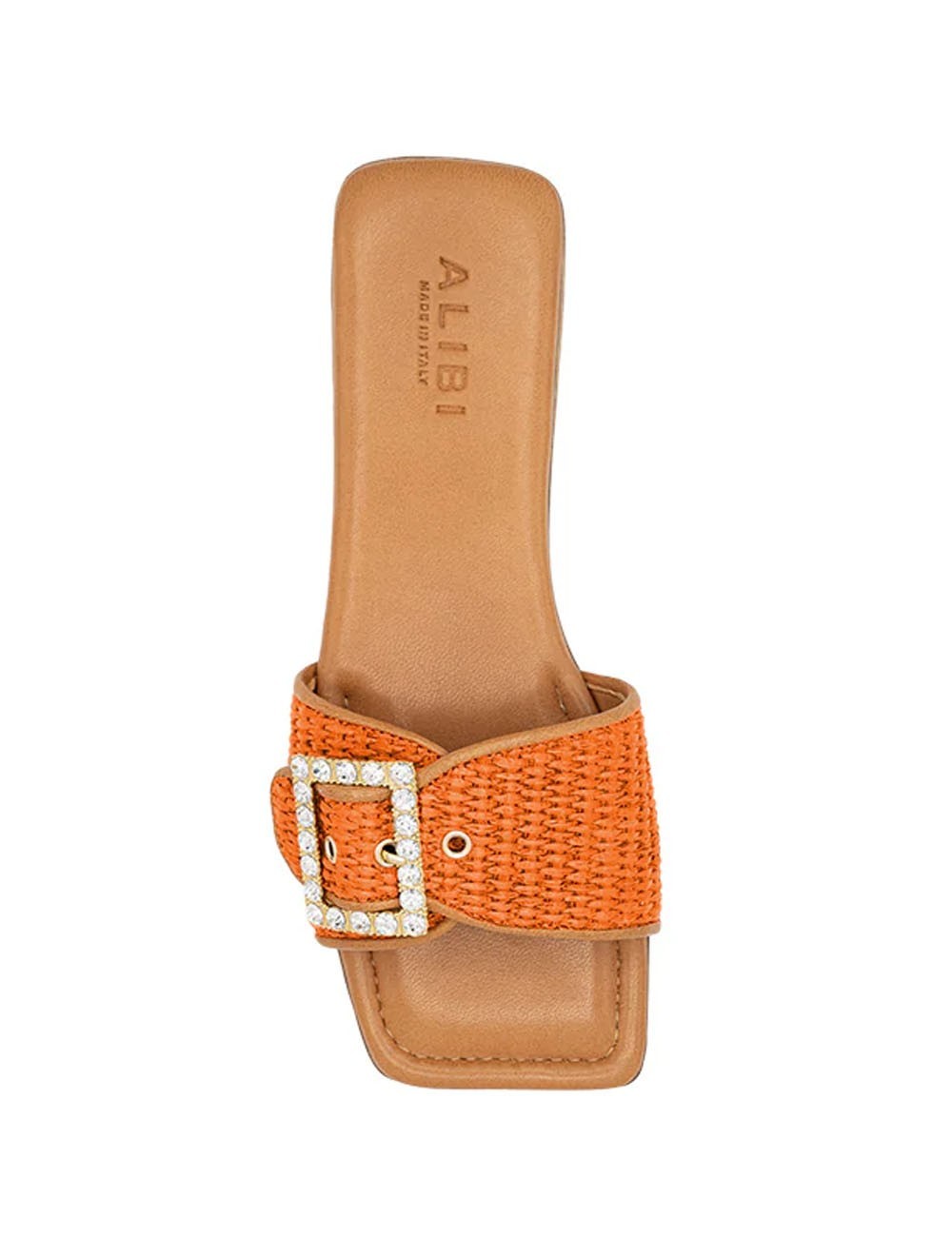 Ciabattine in Rafia Mila Orange