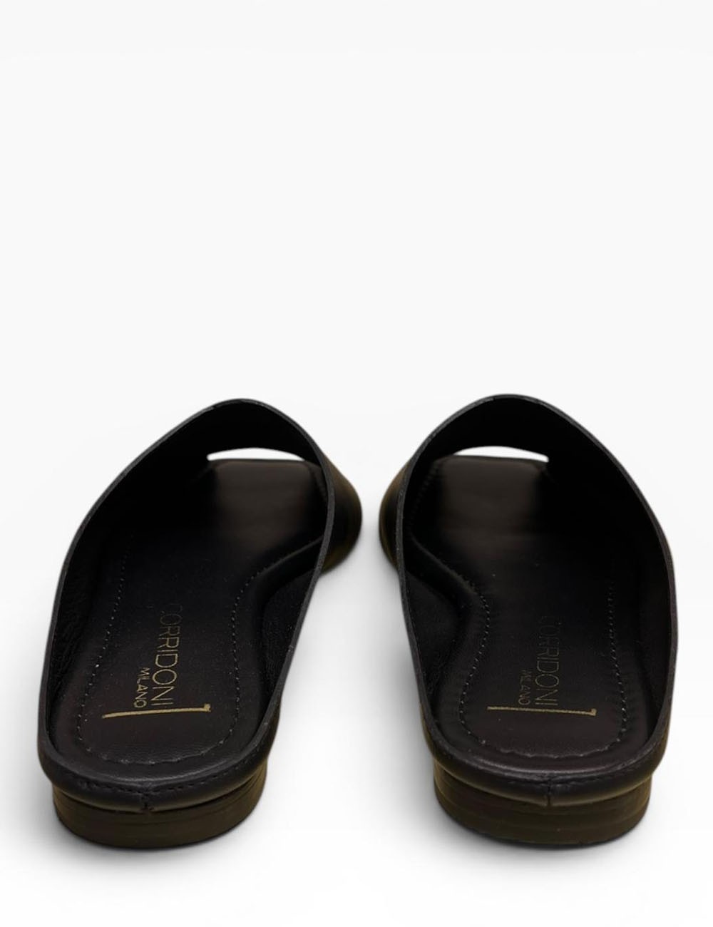 Ciabatta spuntata in pelle black