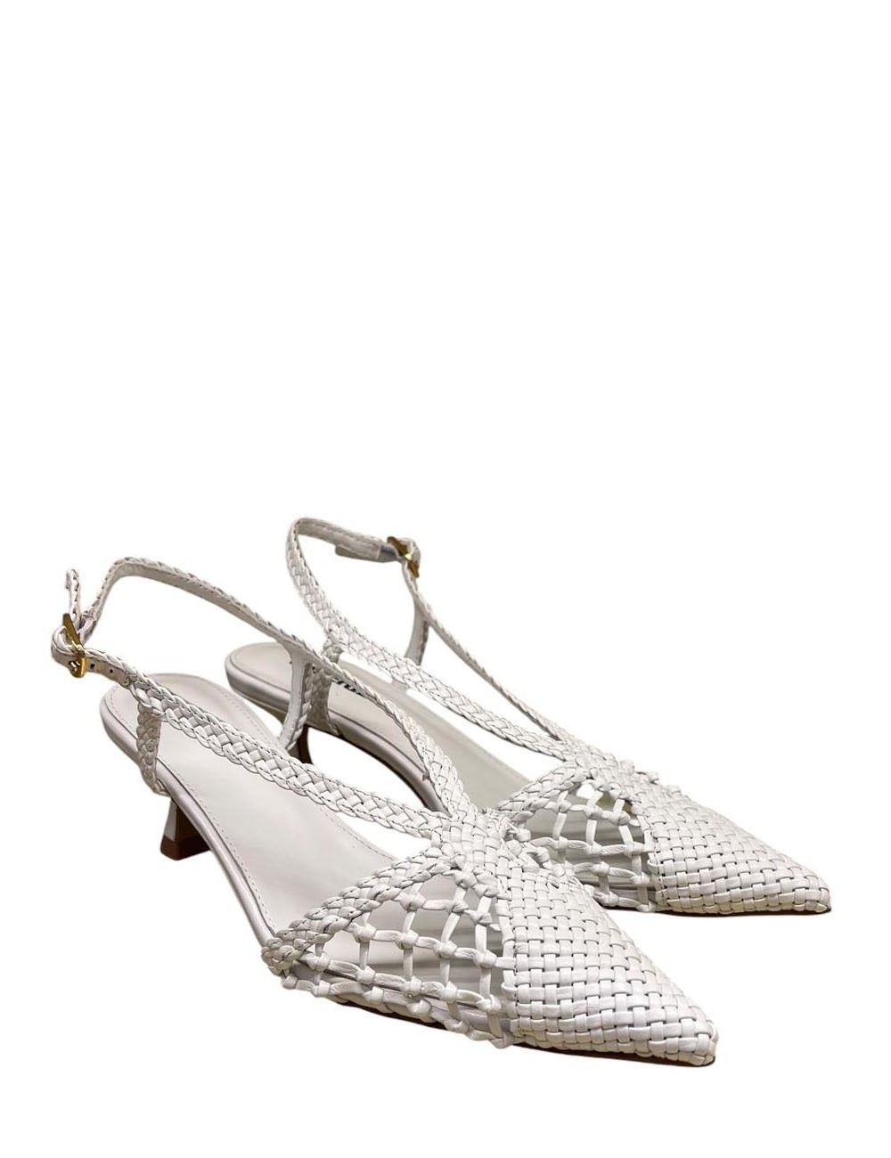 Sandalo BRIDGETTE 75 in pelle off white