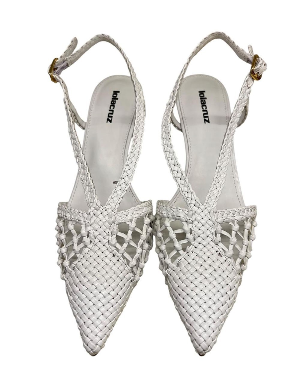 Sandalo BRIDGETTE 75 in pelle off white