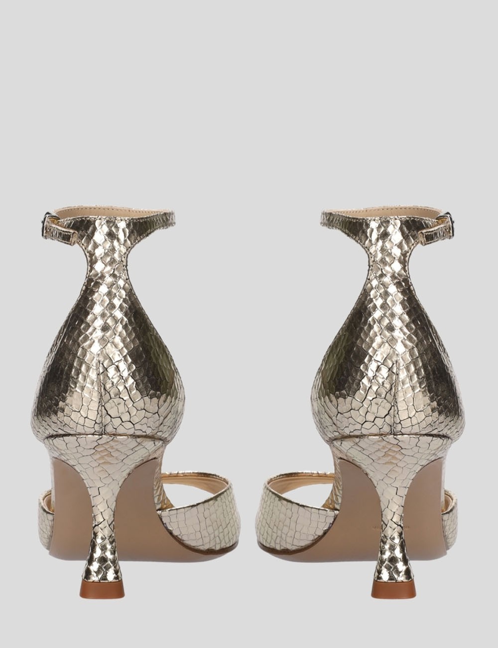 KUMALA HEELED SANDALS 95 PLATINUM