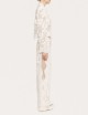 Blazer in pizzo decorato bianco