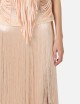 Skirt with fringes nude
