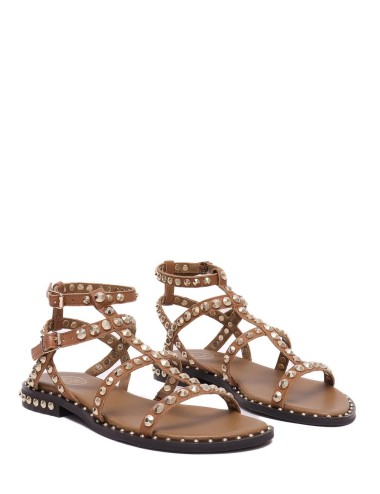 Sandalo Precious in pelle Cinnamon