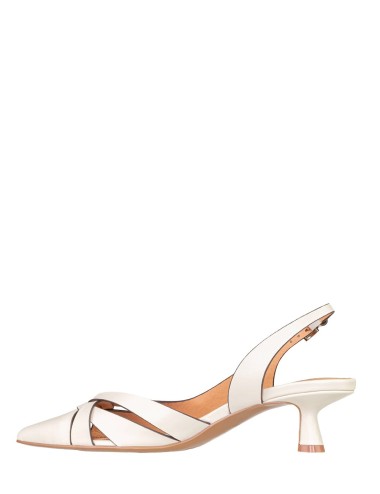 Slingback NOLIA PUMPS in pelle off white