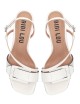ALTAIR HEELED SANDALS 55 WHITE