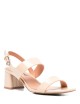 Sandalo alto ZARE 55 in vernice beige