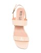 Sandalo alto ZARE 55 in vernice beige