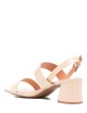 Sandalo alto ZARE 55 in vernice beige