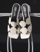 Sandalo ONAMI 45 in pelle bianco
