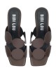 Sandalo ONAMI 45 in pelle marrone