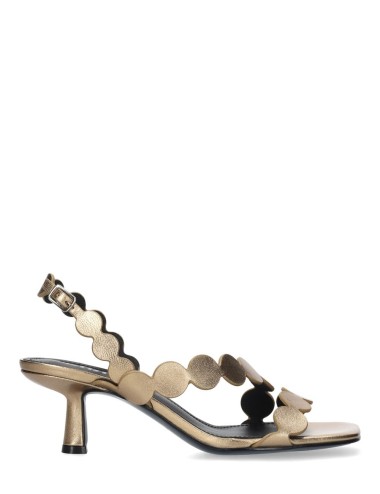 Sandalo alto ONAMI 55 in pelle bronzo