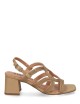 MELI HEELED SANDALS 50 CAMEL