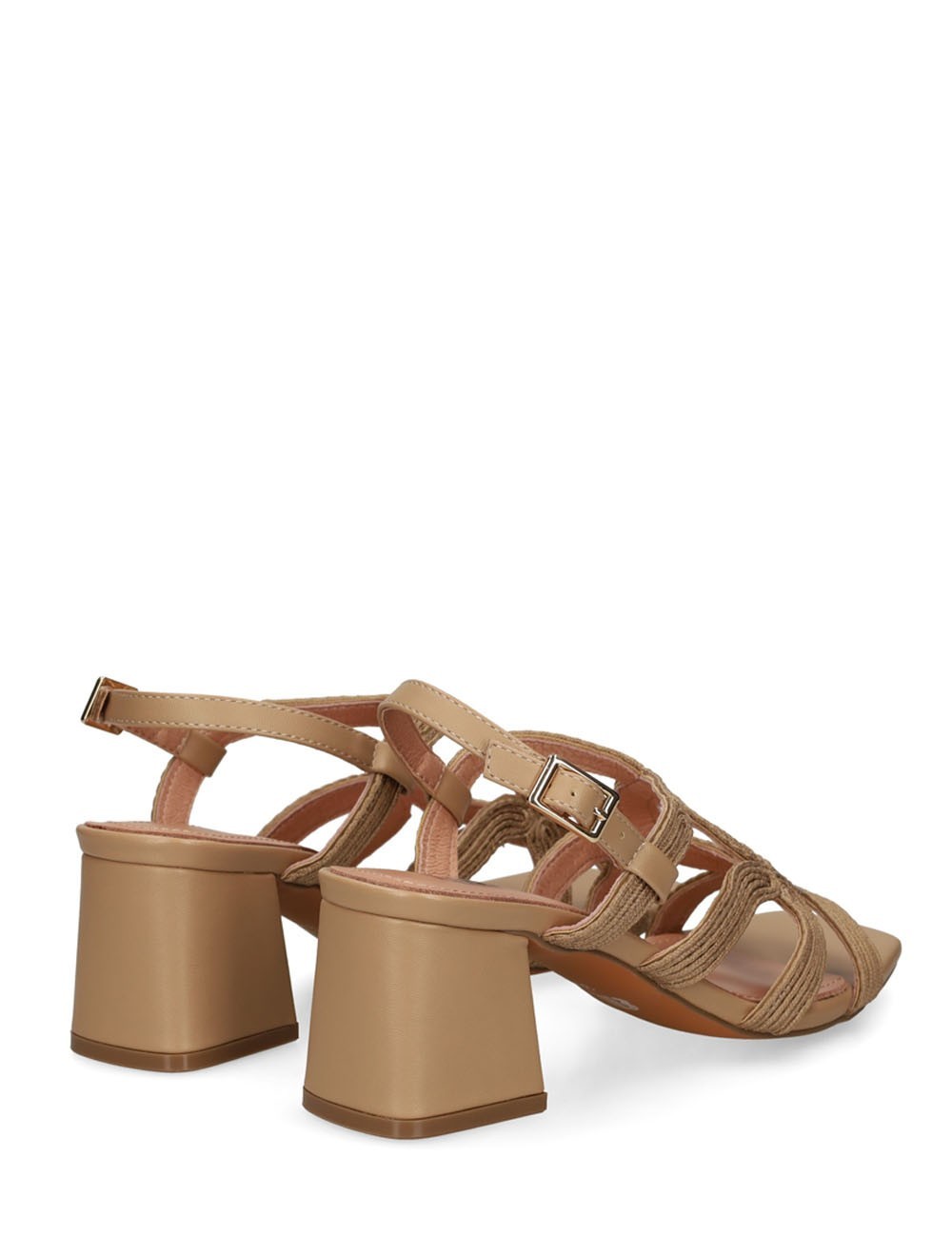 MELI HEELED SANDALS 50 CAMEL