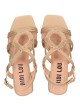 MELI HEELED SANDALS 50 CAMEL