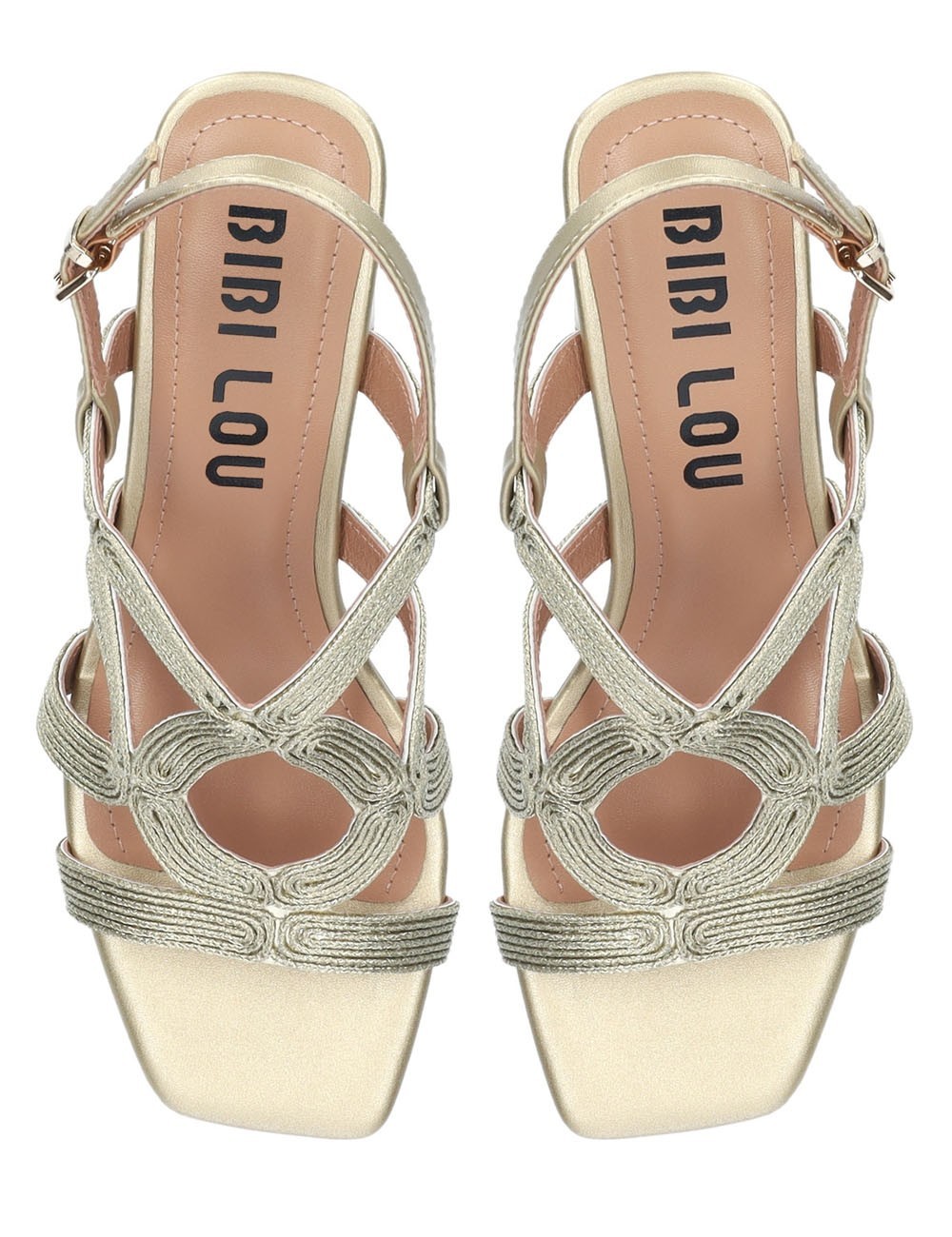 MELI HEELED SANDALS 50 GOLD