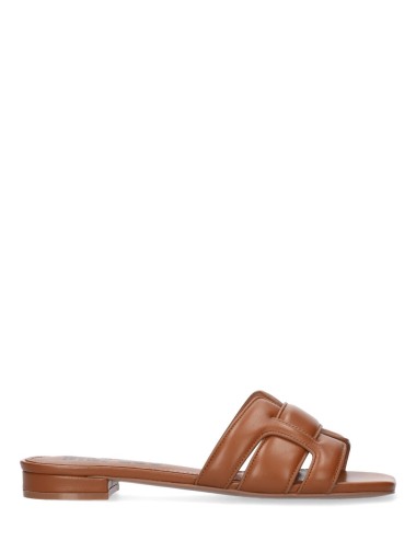 Sandalo basso HOLLY in pelle cuoio