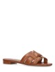Sandalo basso HOLLY in pelle cuoio