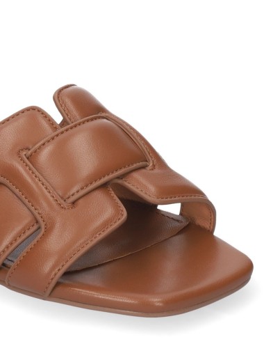 Sandalo basso HOLLY in pelle cuoio