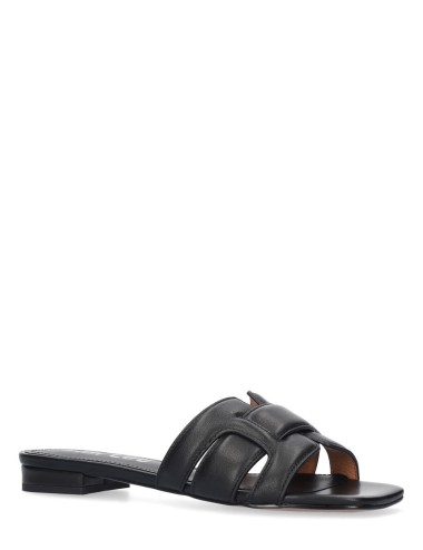 Sandalo basso HOLLY in pelle nero